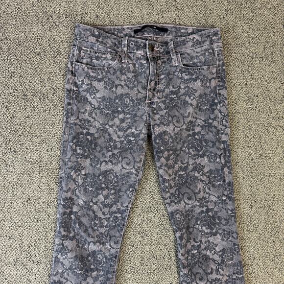 Joes Skinny Chantilly Lace Floral Jeans US Womens 27 - Picture 3 of 7